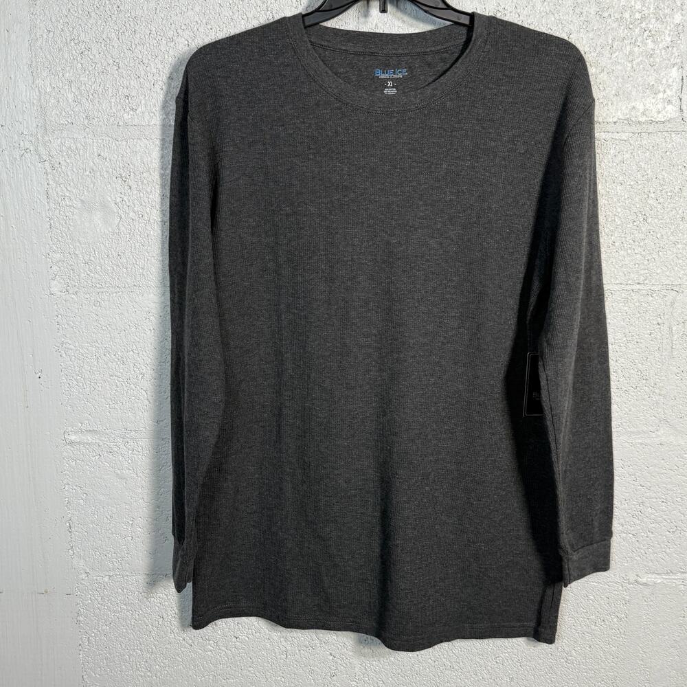 Blue Ice Men's Thermal Crew Neck Shirt dark Gray XL